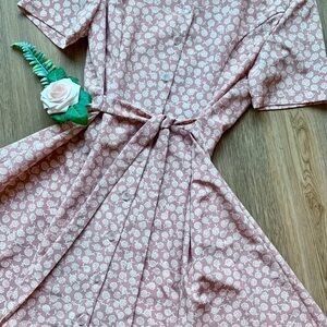 JUNK GIRL Vintage Blossom Button Dress